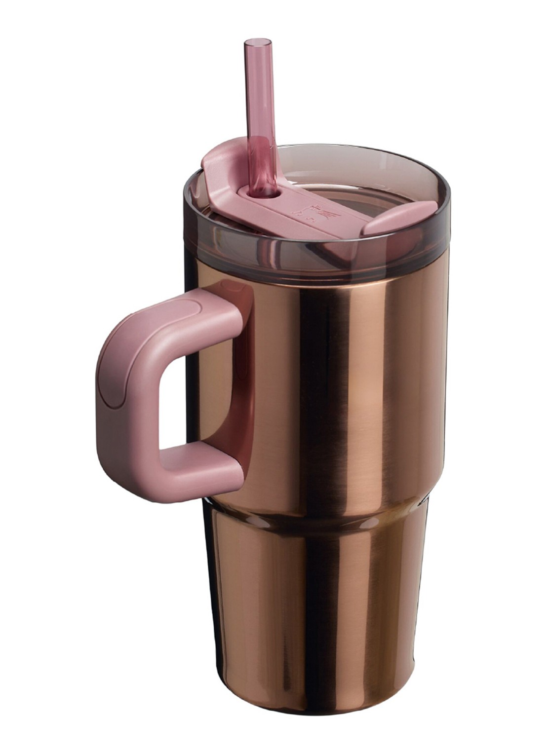 Stanley The Quencher® H2.O FlowState™ thermosfles 0,6 liter - achterkant zalmroze