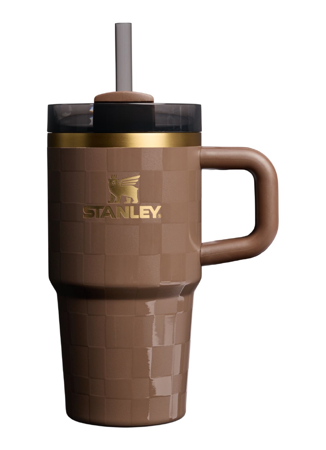 Stanley The Quencher® H2.O FlowState™ thermosfles 0,6 liter - voorkant 2 kastanjebruin