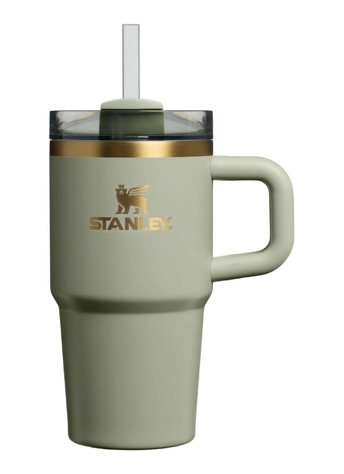 Stanley The Quencher® H2.O FlowState™ thermosfles 0,6 liter - voorkant lindegroen