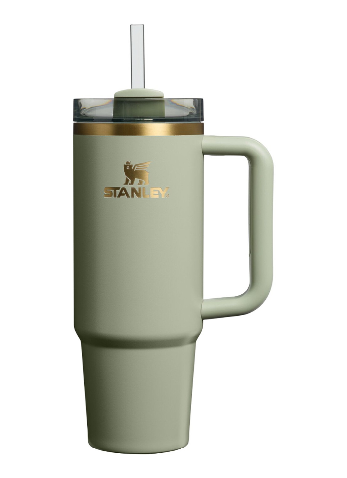 Stanley The Quencher® H2.O FlowState™ thermosfles 0,89 liter - voorkant 2 lindegroen
