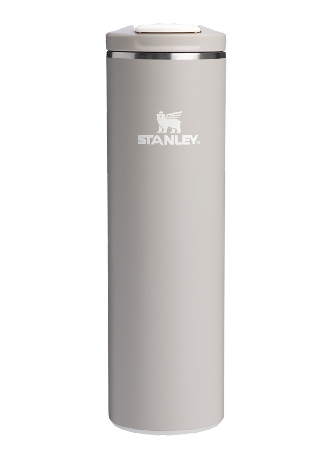 Stanley The Transit Fliptop thermosbeker 0,6 liter - voorkant 2 grijs