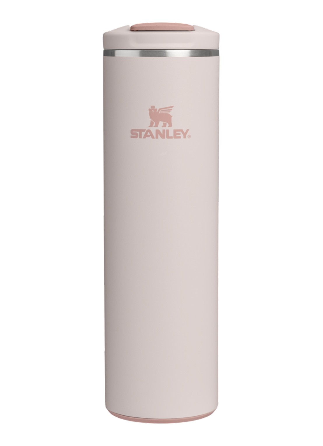 Stanley The Transit Fliptop thermosbeker 0,6 liter - voorkant 2 lichtroze