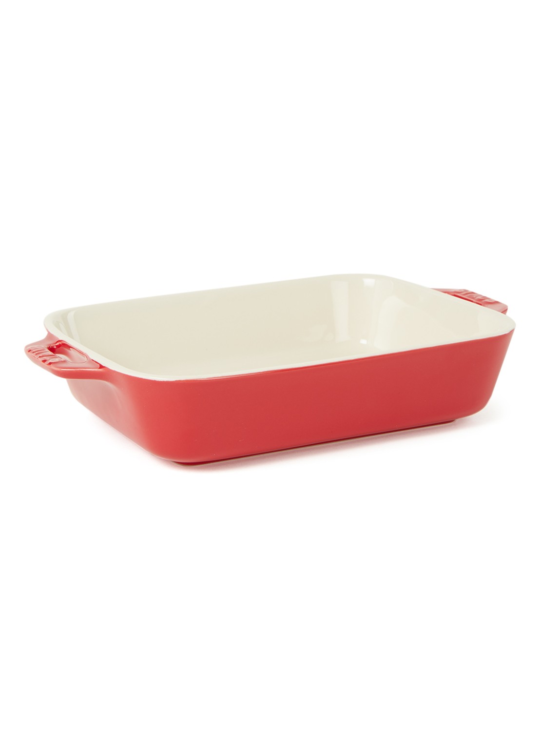 Staub Ovenschaal 20 x 16 cm - voorkant steenrood