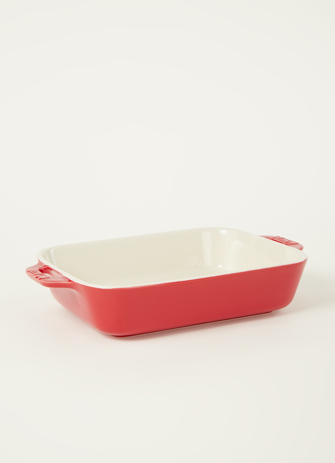 Staub Ovenschaal 20 x 16 cm - voorkant 2 steenrood
