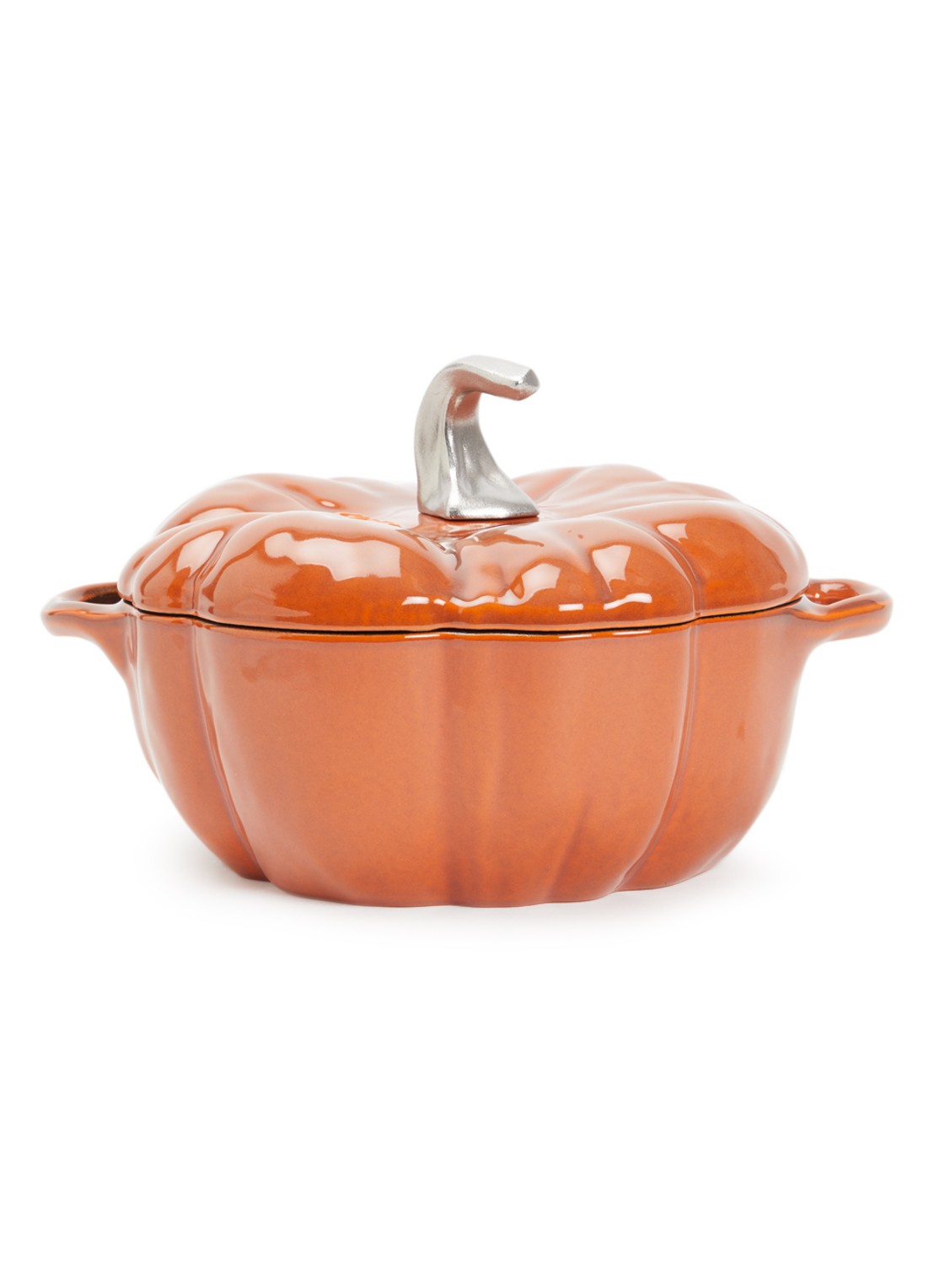 Staub Pompoen Cocotte Ø24 cm - voorkant roestbruin