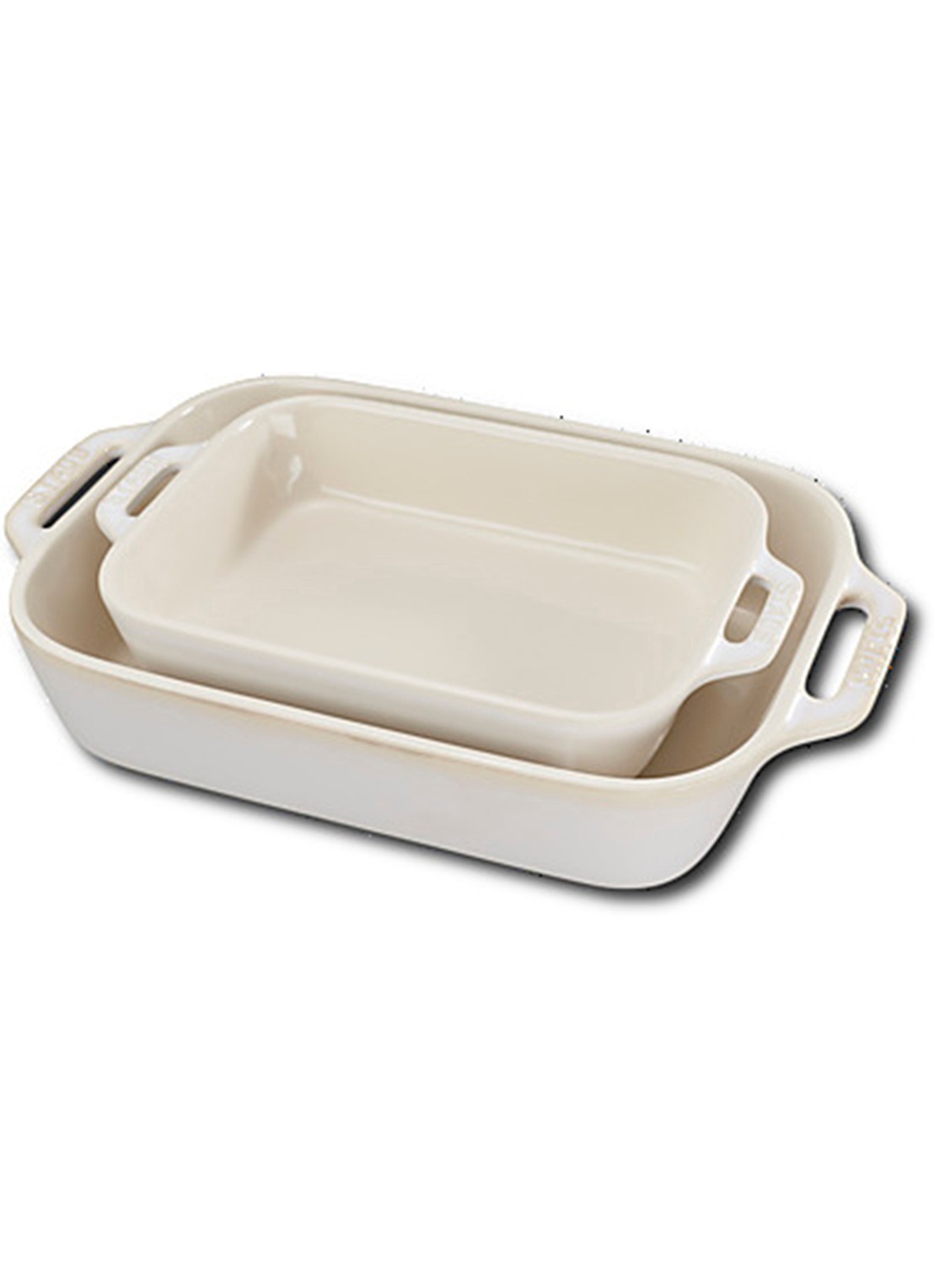 Staub Set keramische gratineerschale - voorkant ivoor