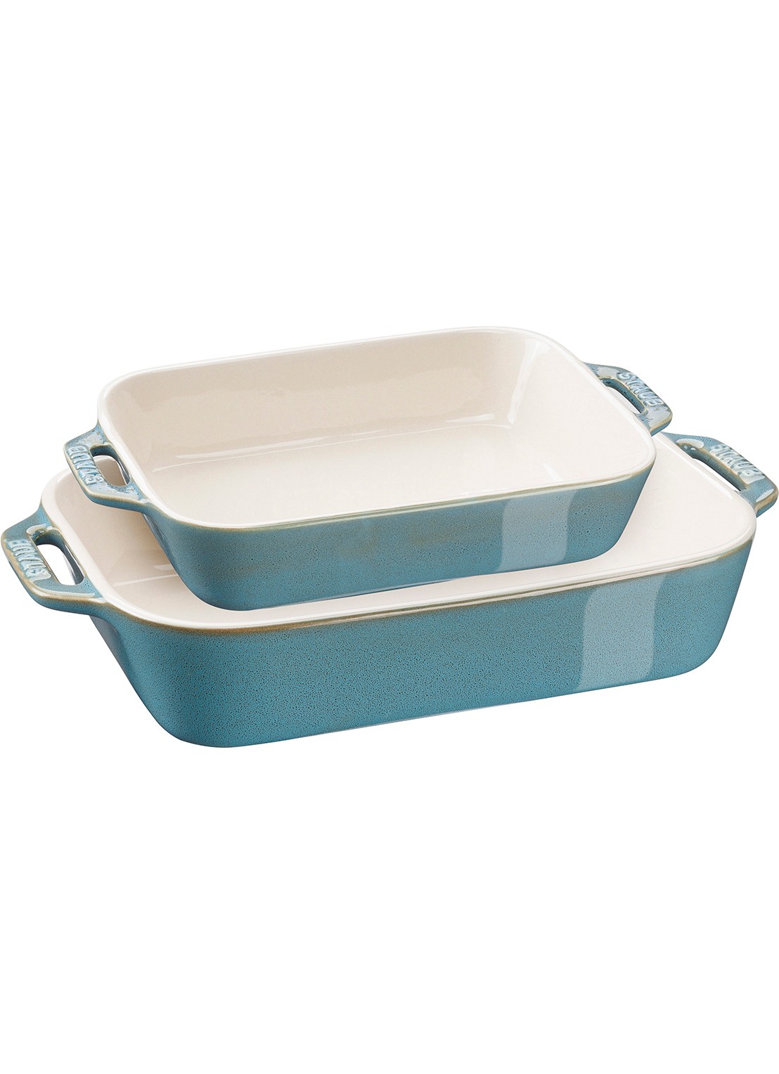 Staub Set keramische gratineerschale - voorkant donkerblauw