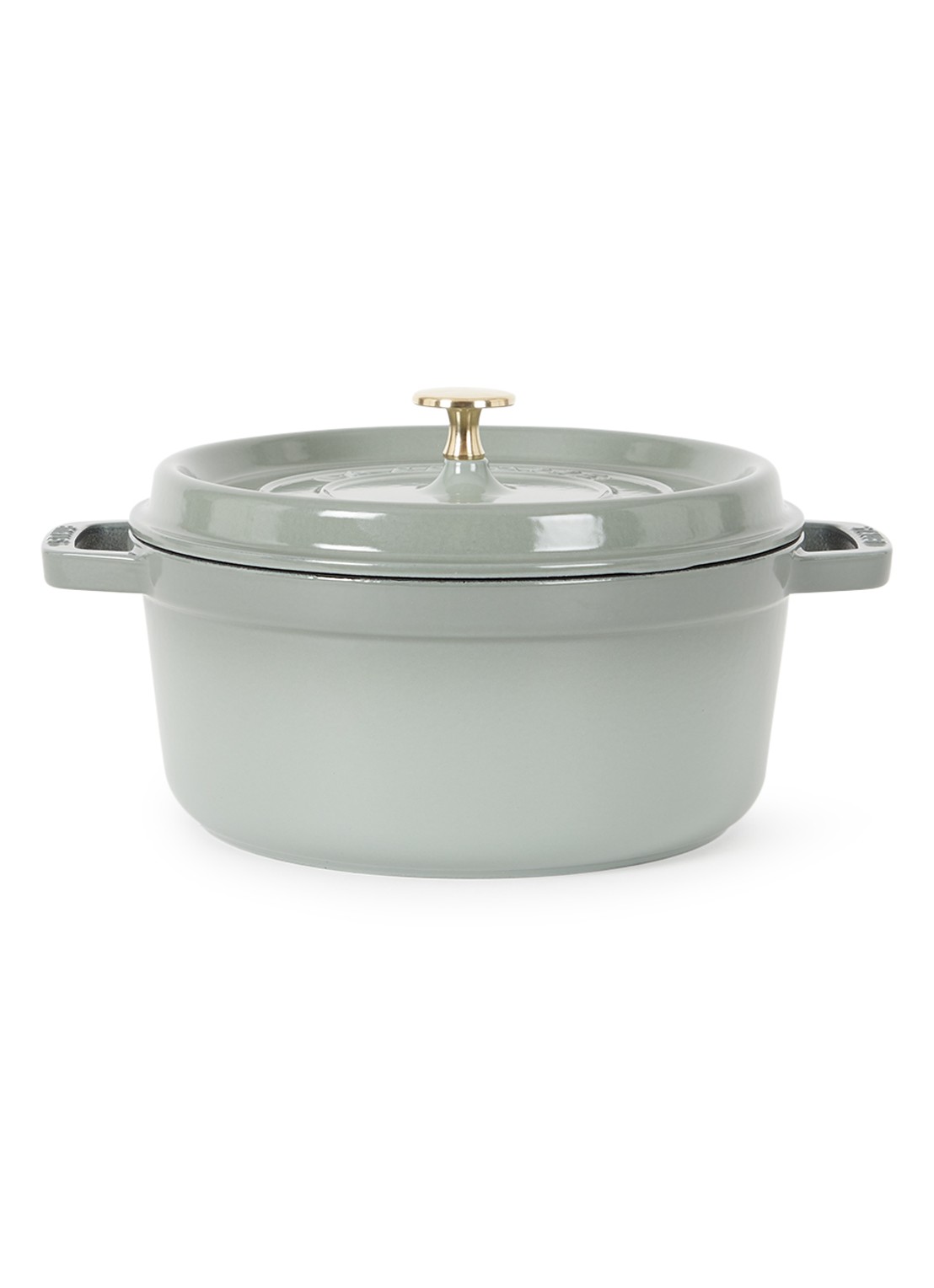 Staub Staub Cocotte braadpan Ø24 cm - voorkant olijfgroen