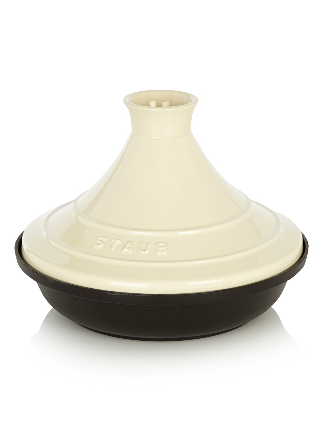 Staub Tajine Ø28 cm - voorkant creme