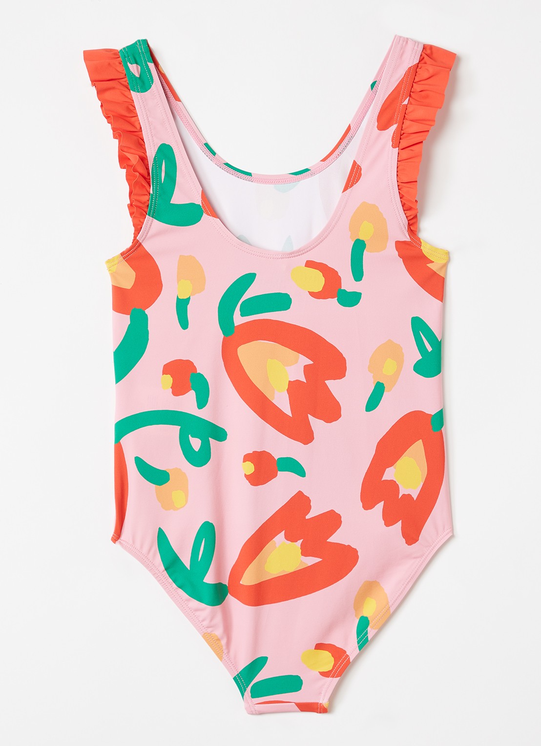 Stella McCartney Badpak met bloemenprint - voorkant 2 roze