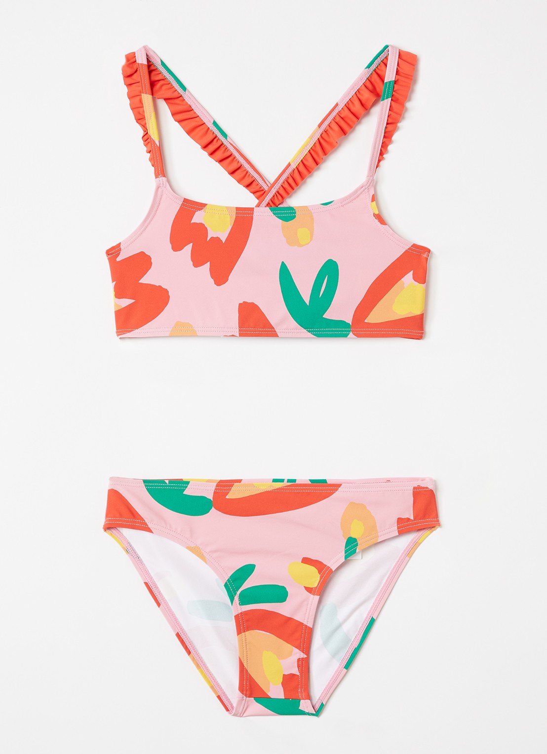 Stella McCartney Bikiniset met bloemenprint - voorkant roze