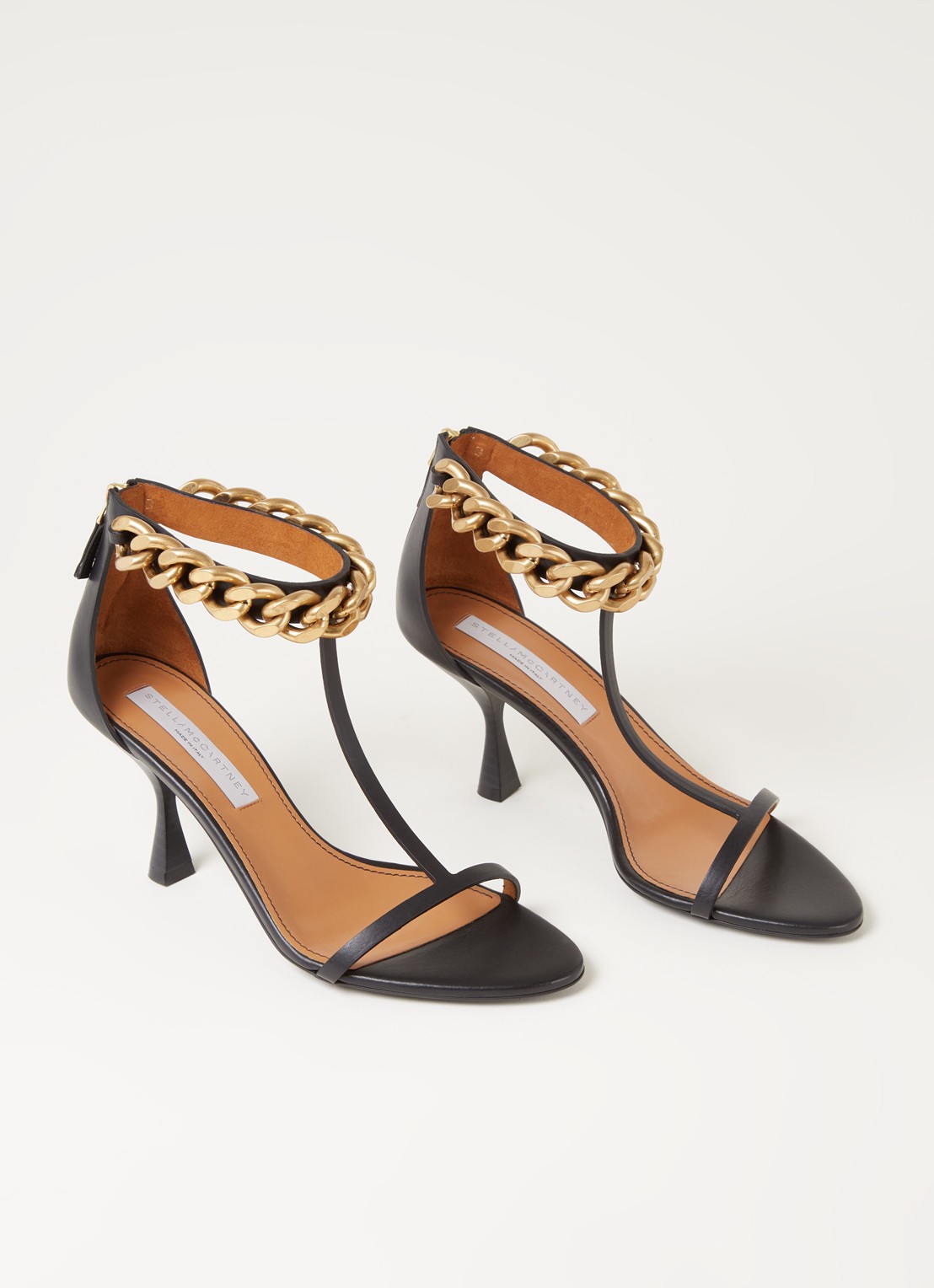 Stella McCartney Falabella sandalette van leer - detail 3 zwart