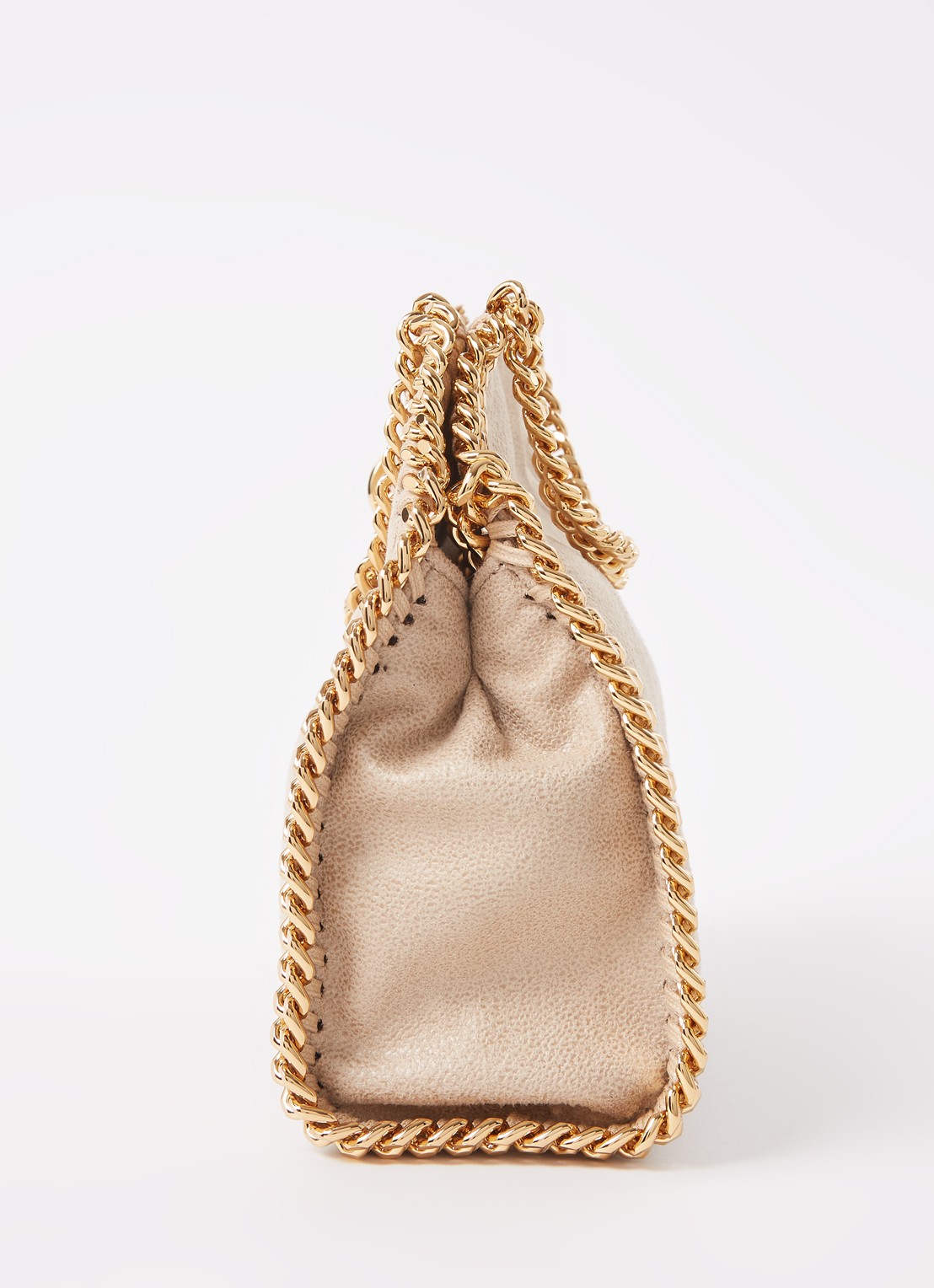 Stella McCartney Falabella Tiny handtas met ketting - detail 2 beige