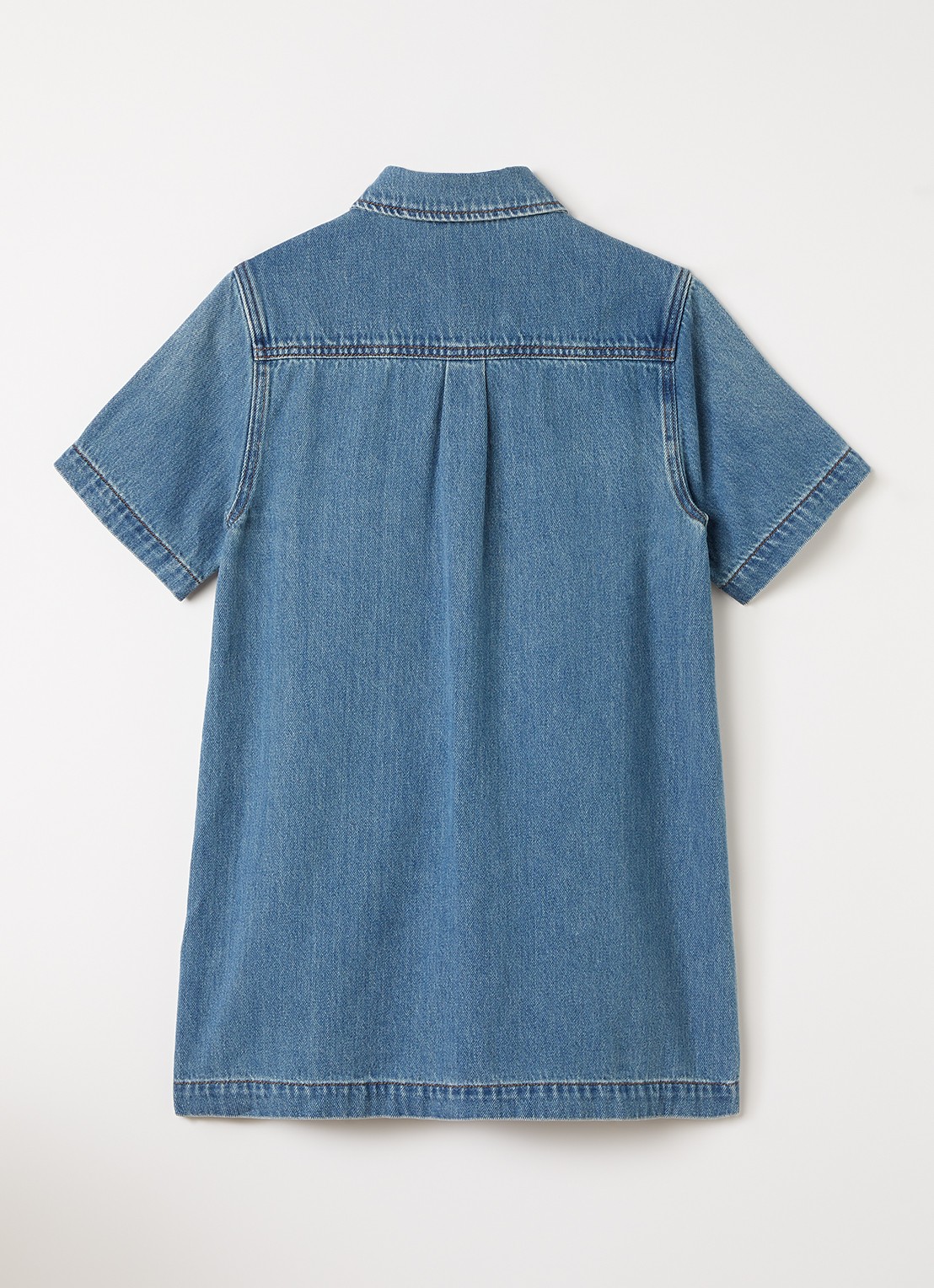 Stella McCartney Jurk van denim - voorkant 3 blauw