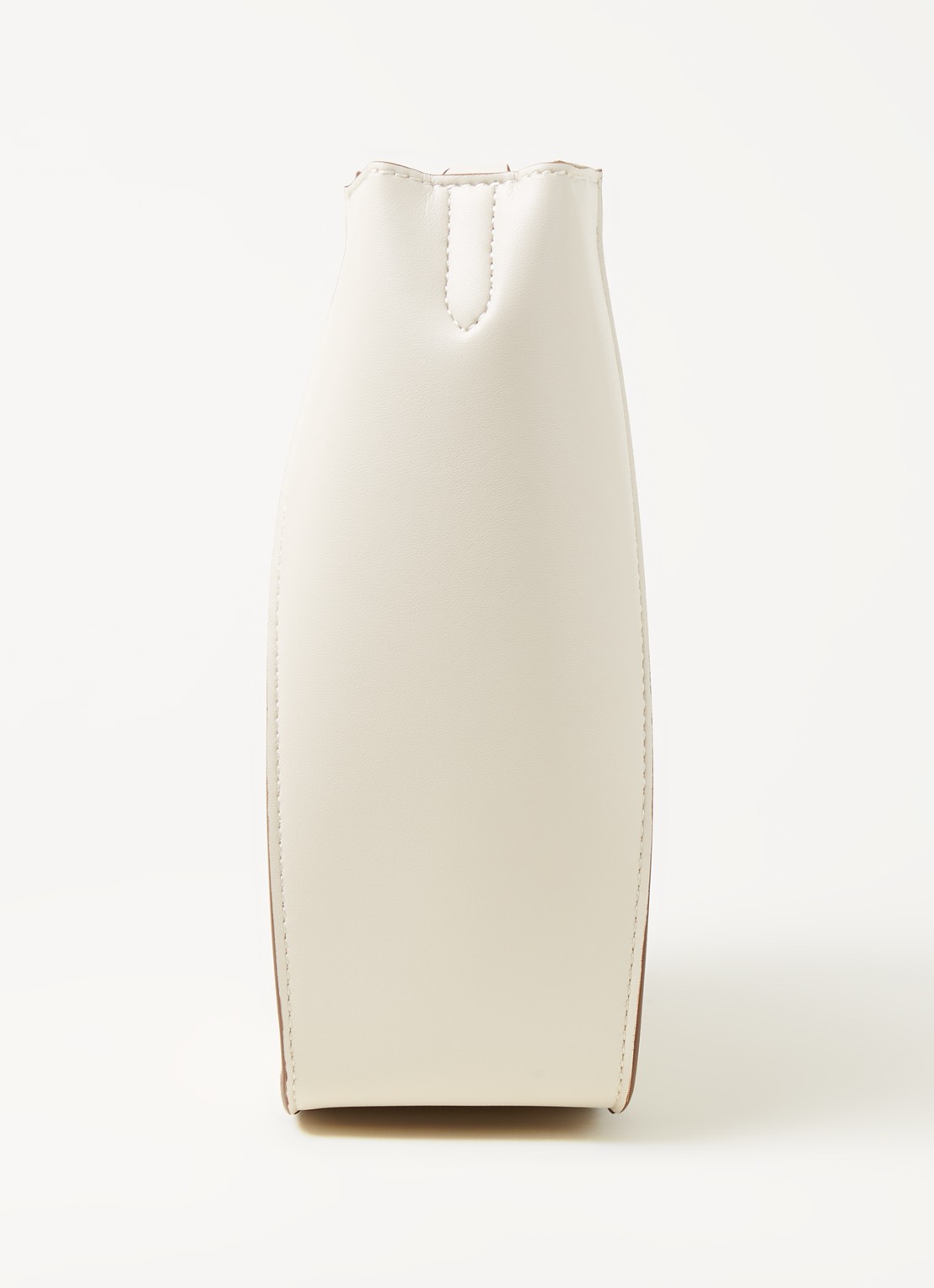 Stella McCartney Stella Logo crossbodytas van ecoleer - detail 4 gebroken wit