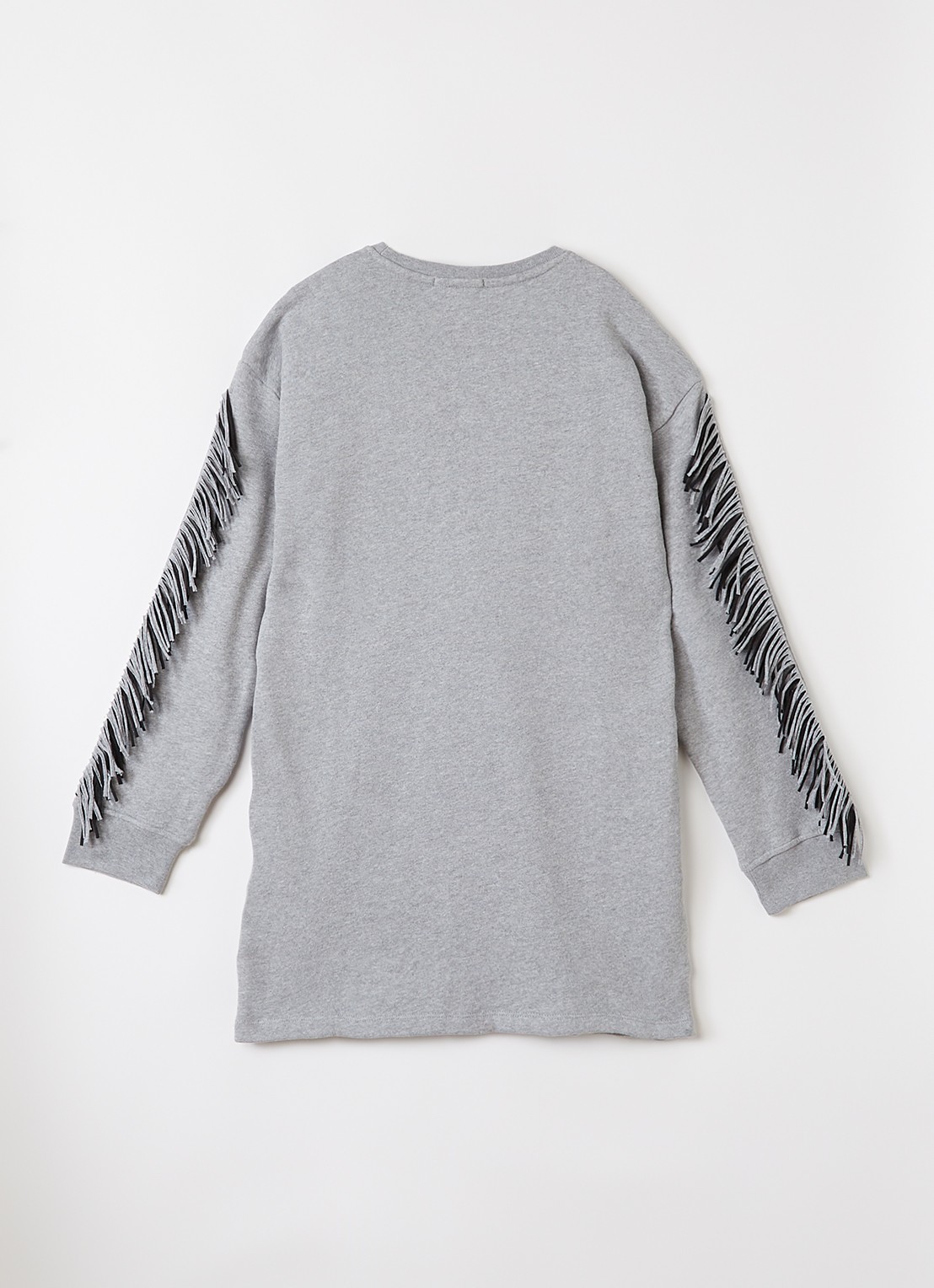 Stella McCartney Sweater met borduring en franjes - voorkant 3 grijsmele
