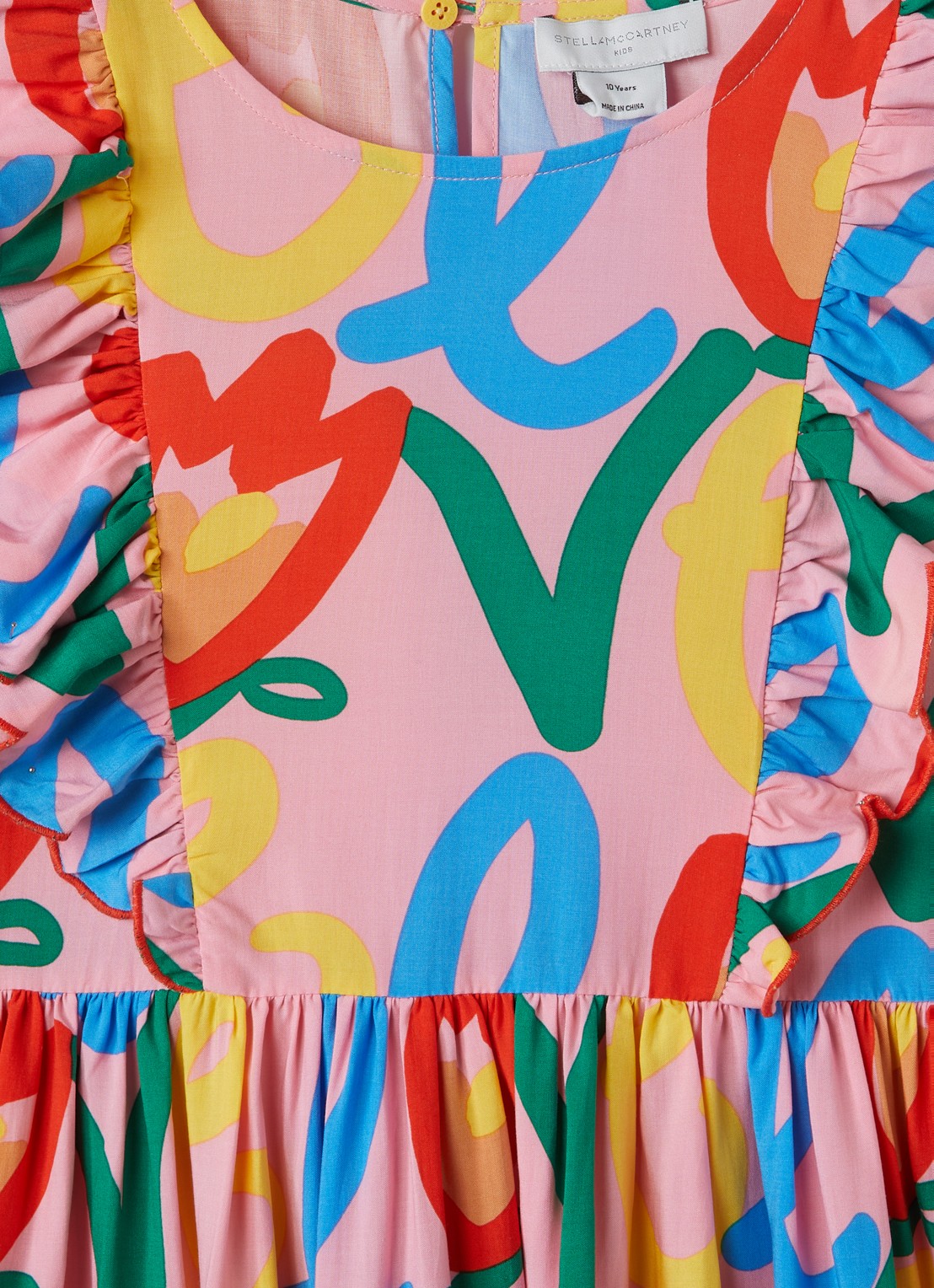 Stella McCartney Tuniekjurk met bloemenprint - detail roze