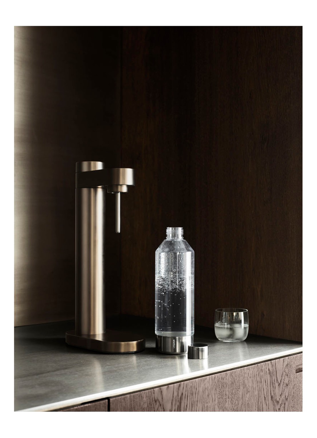 Stelton Brus bruiswatertoestel - detail bruin