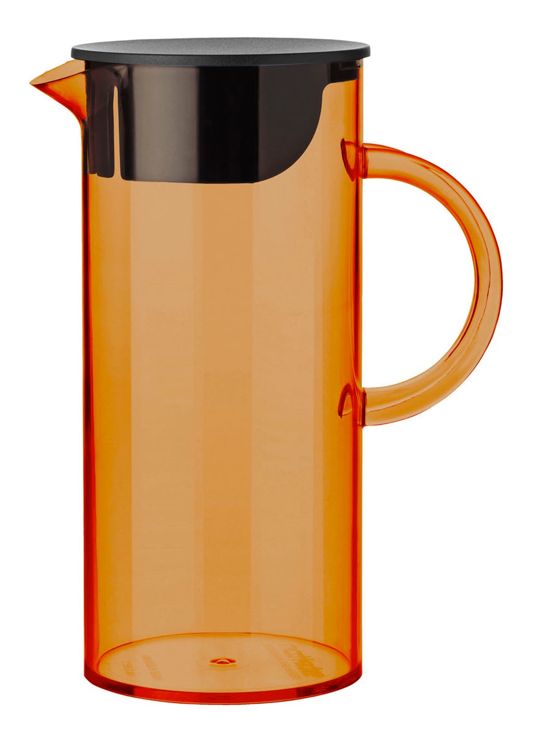 Stelton Em77 karaf met deksel 1,5 liter - voorkant oranje