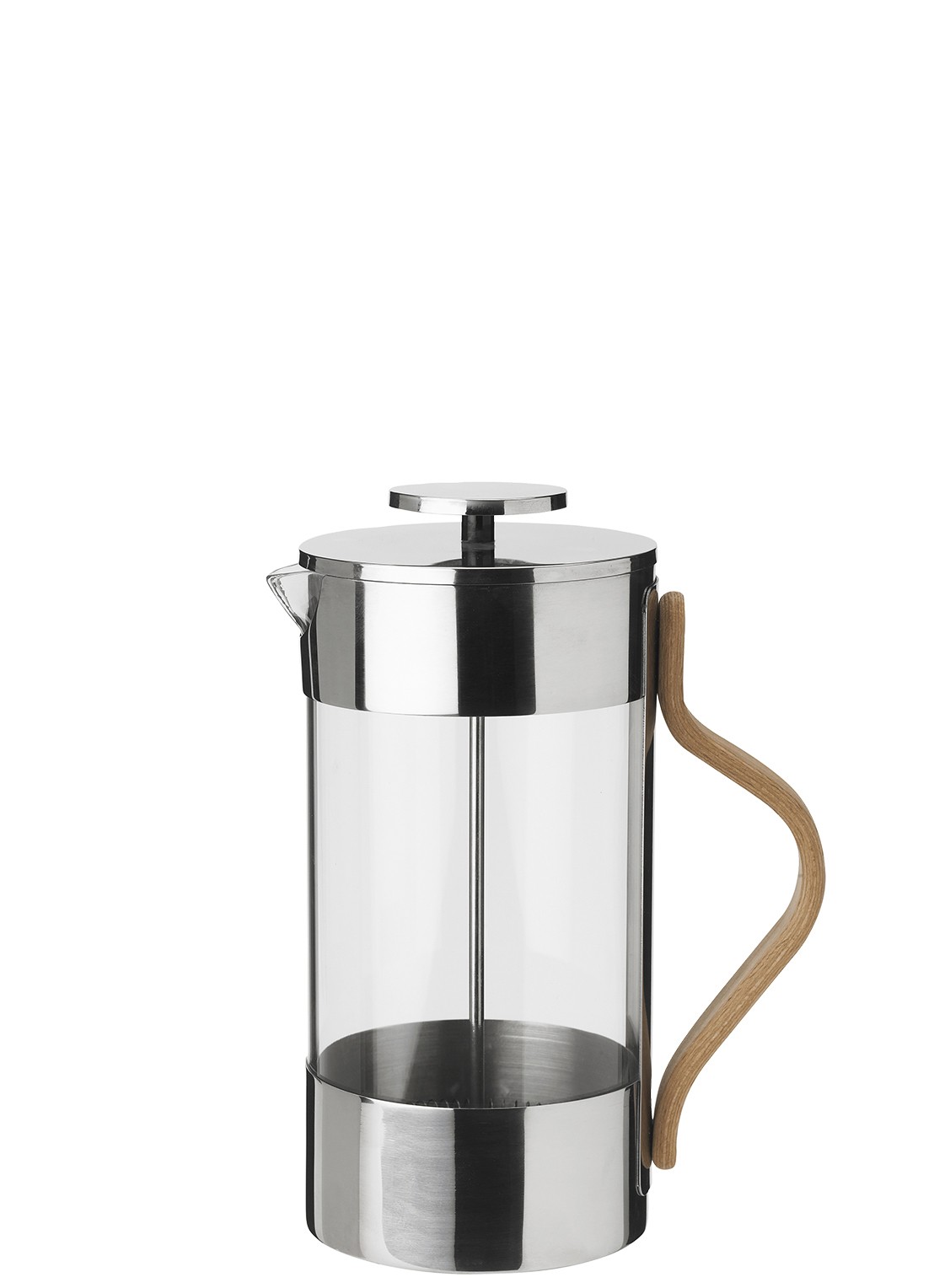 Stelton Emma French Press koffiemaker - voorkant 2 zilver