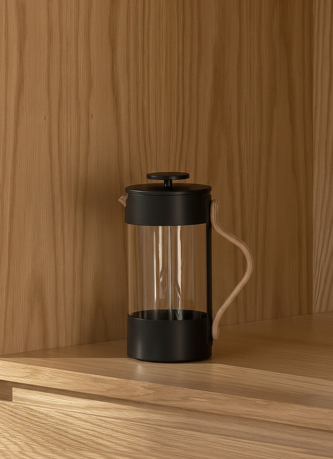 Stelton Emma French Press koffiemaker - voorkant 2 zwart