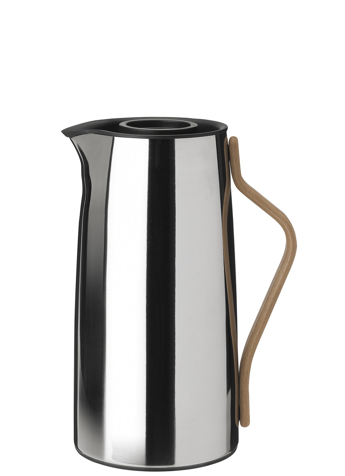 Stelton Emma koffiepot 1,2 liter - voorkant 2 zilver
