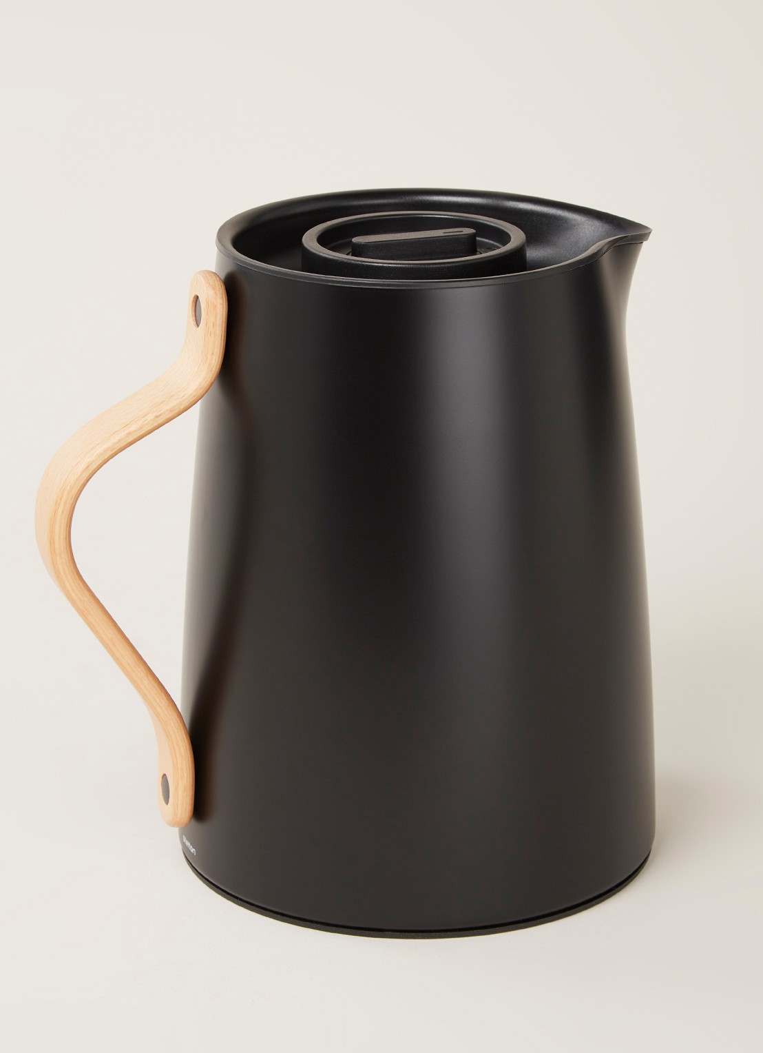 Stelton Emma Tea thermoskan met theefilter 1 liter - voorkant 3 zwart