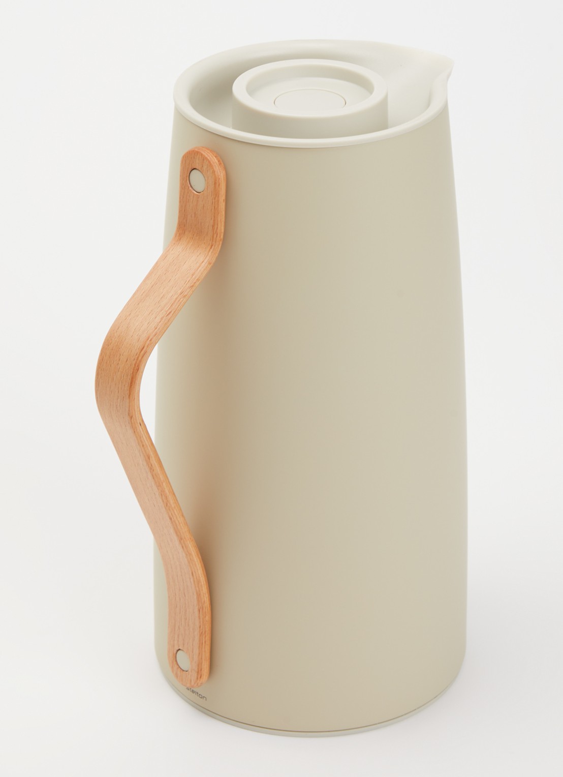 Stelton Emma thermoskan 1,2 liter - voorkant 2 beige