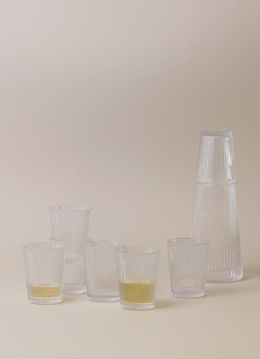 Stelton Pilastro drinkglas 15 cl set van 6 - voorkant 2 transparant