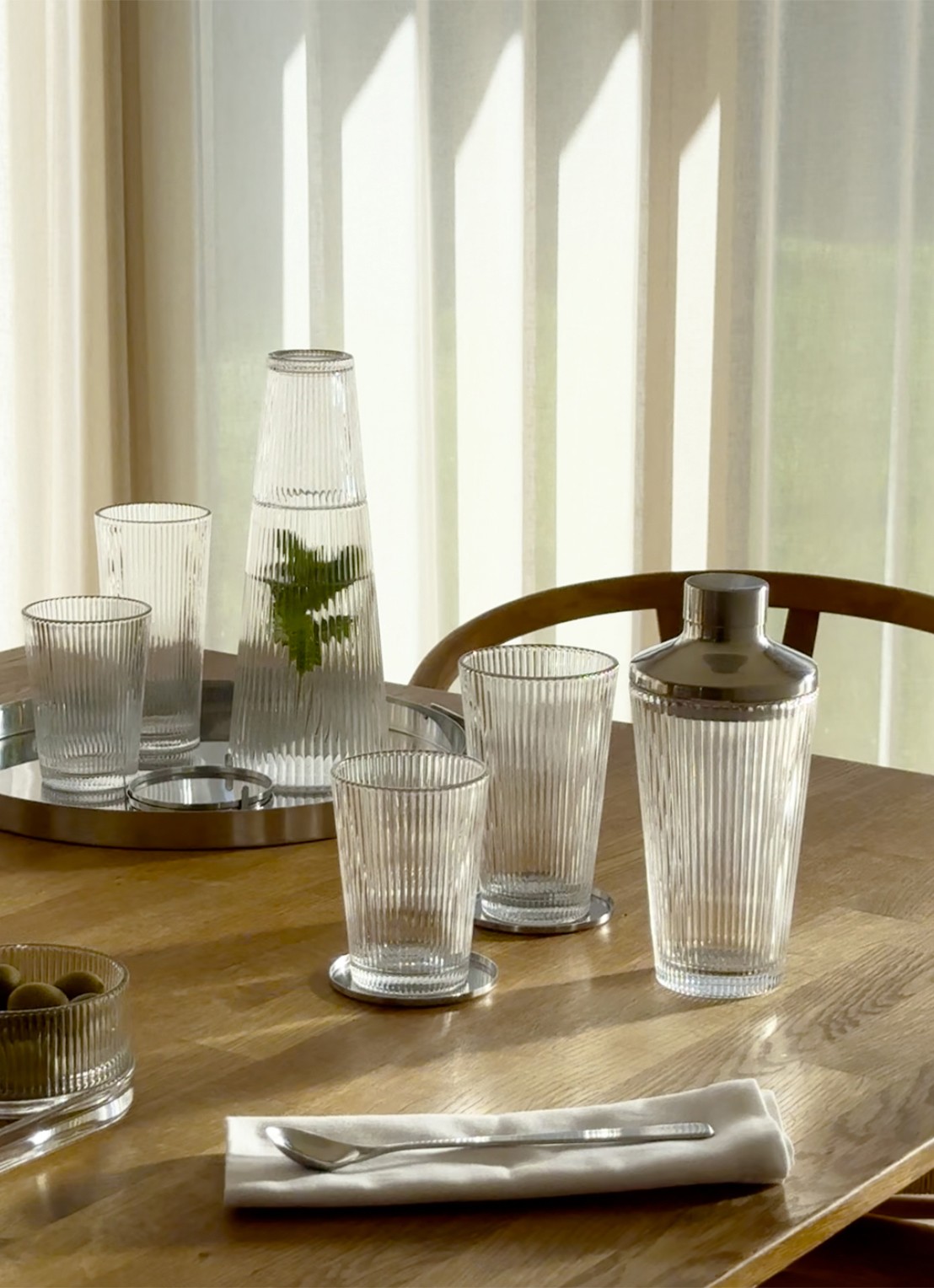 Stelton Pilastro drinkglas 30 cl set van 4 - detail 2 transparant