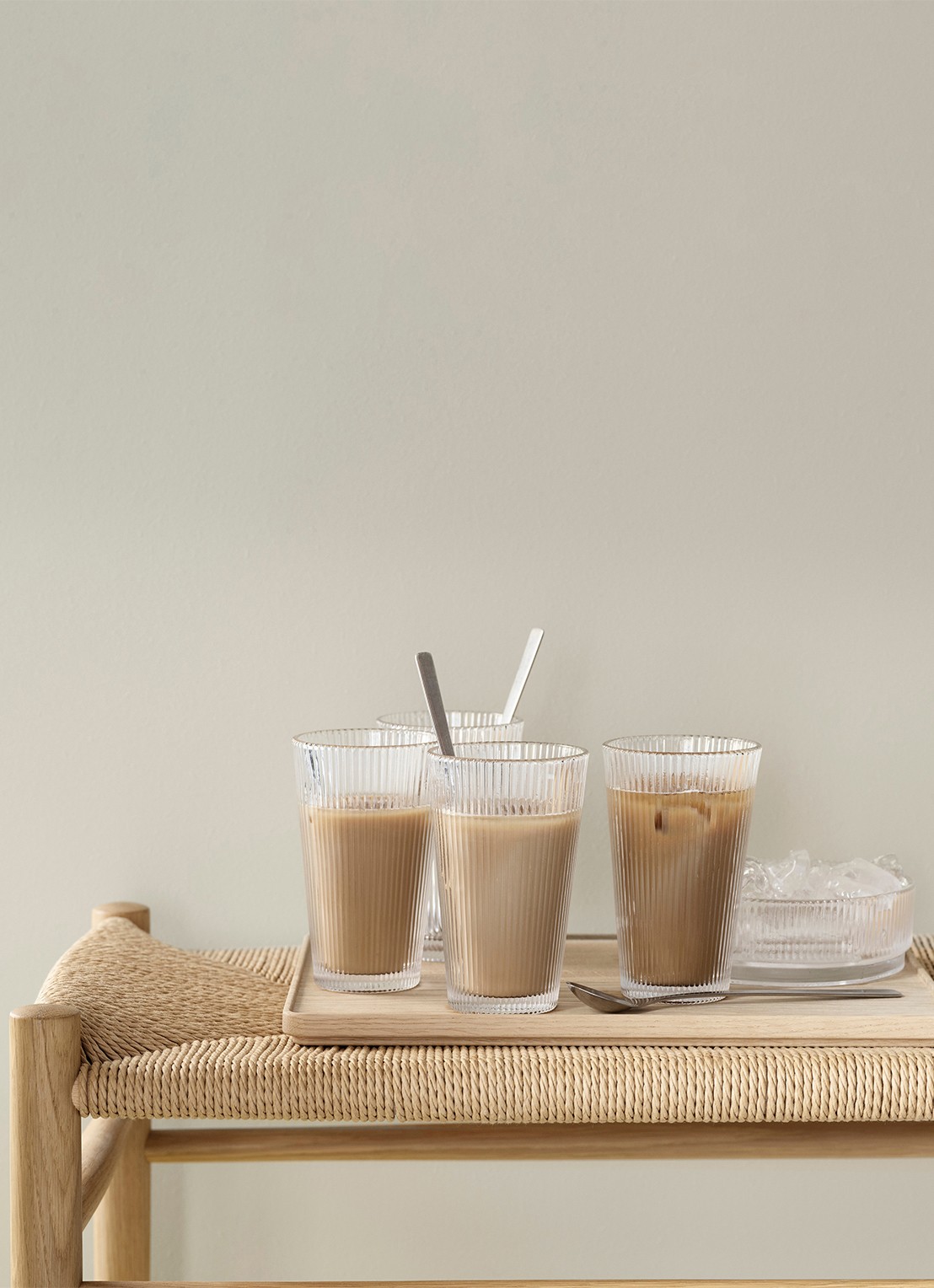 Stelton Pilastro glas 35 cl set van 4 - voorkant 2 transparant