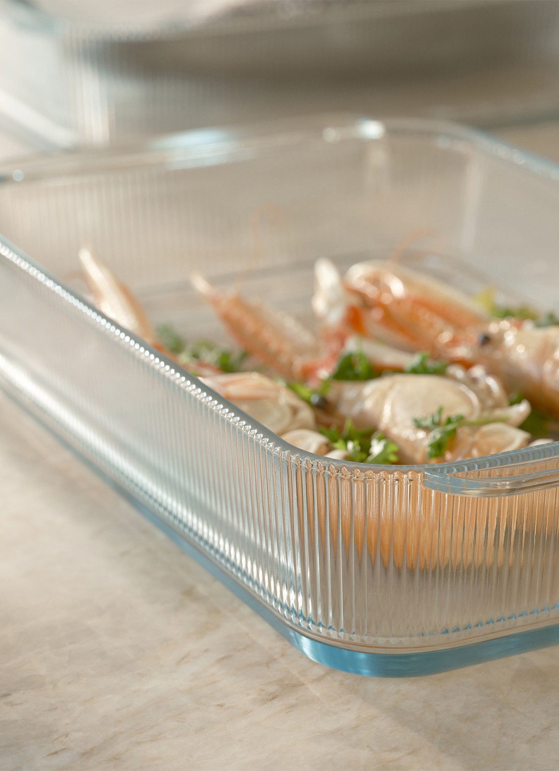 Stelton Pilastro ovenschaal 40,8 cm - achterkant 3 transparant