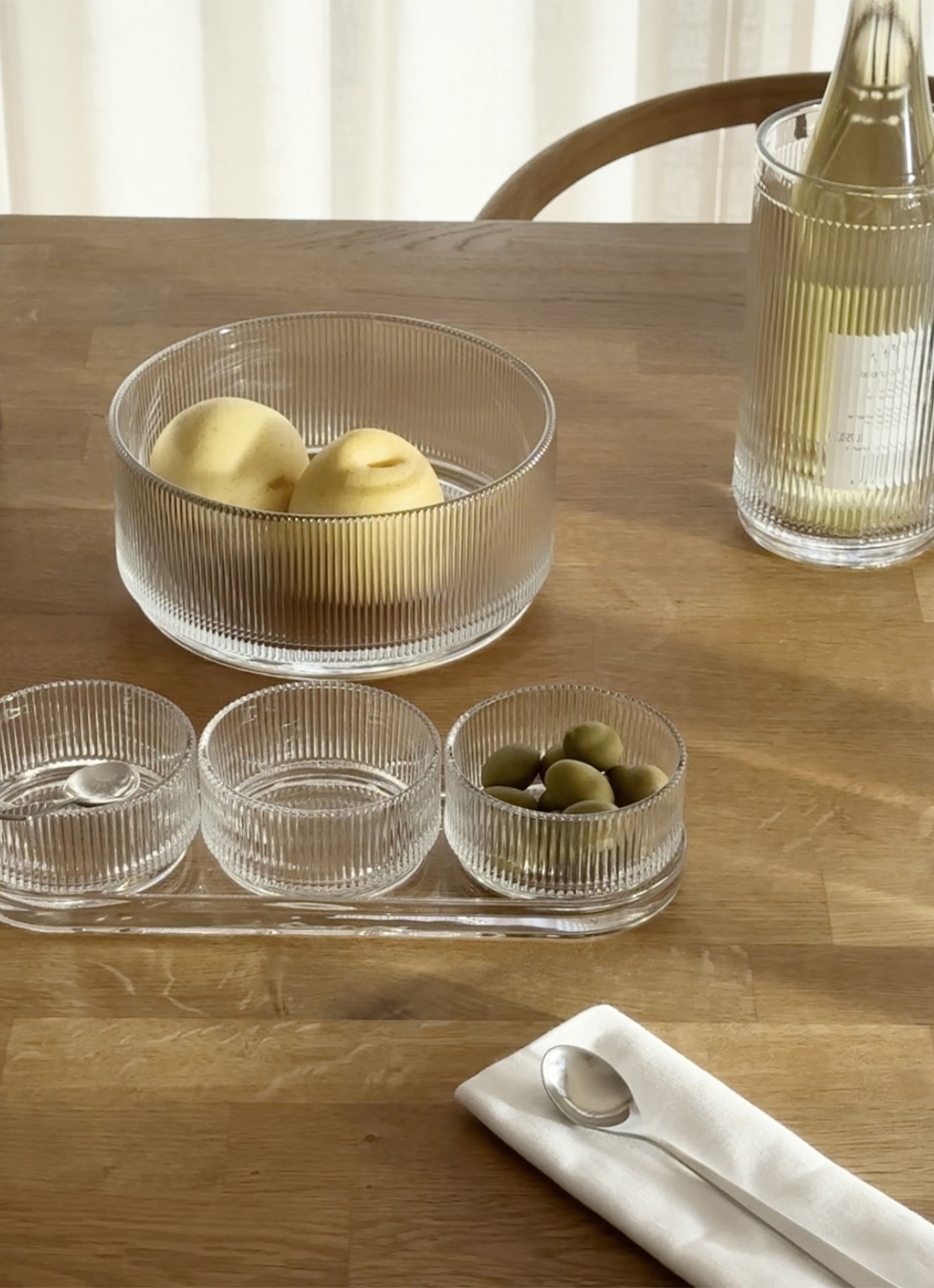 Stelton Pilastro tapas serviesset 4-delig - detail 4 transparant