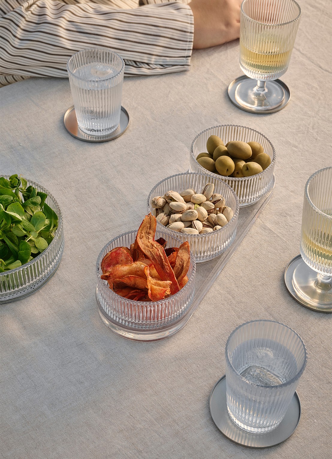 Stelton Pilastro tapas serviesset 4-delig - detail 6 transparant