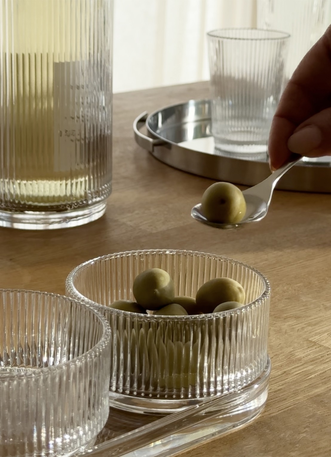 Stelton Pilastro tapas serviesset 4-delig - voorkant 2 transparant