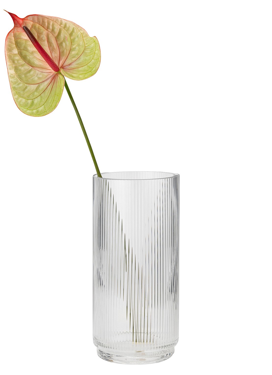 Stelton Pilastro vaas 21 cm - voorkant 3 transparant