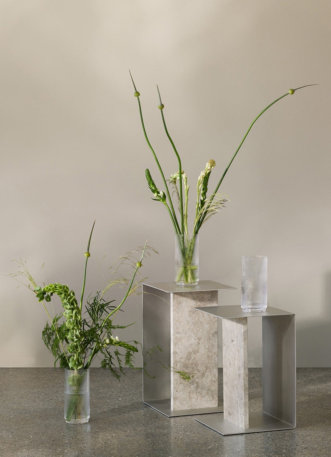 Stelton Pilastro vaas 21 cm - voorkant 4 transparant