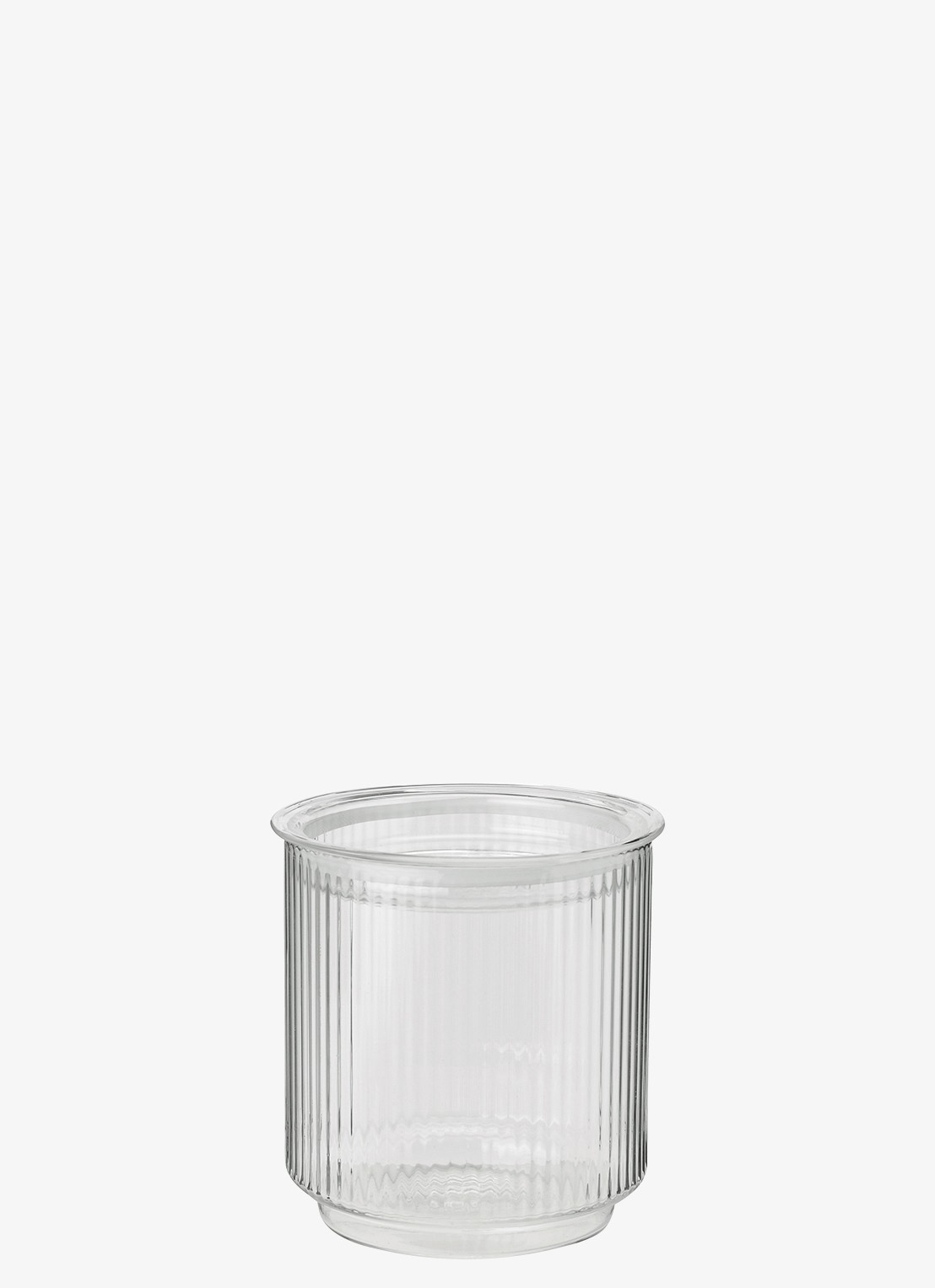 Stelton Pilastro voorraadpot 1,3 liter - voorkant transparant