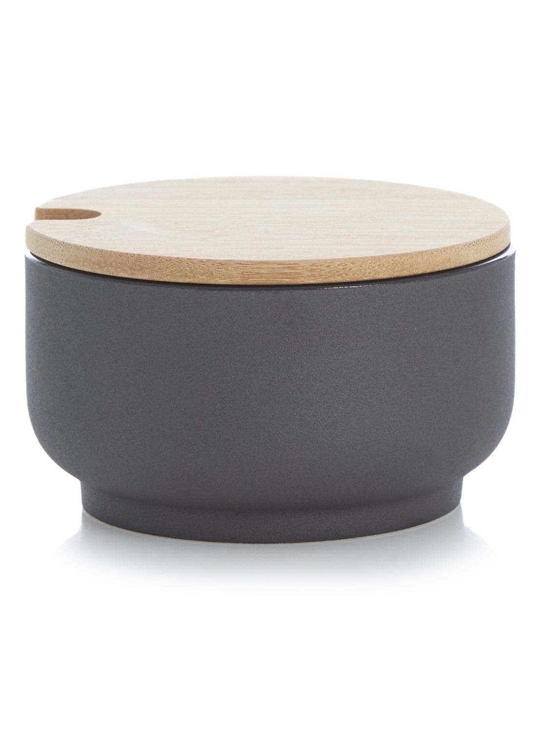 Stelton Theo suikerpot - voorkant antraciet
