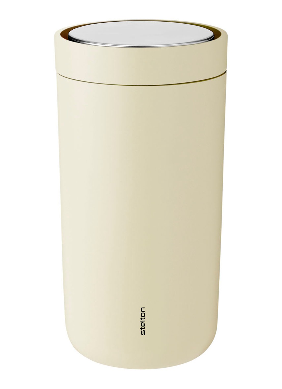 Stelton To go click thermosbeker 20 cl - voorkant vanilliegeel