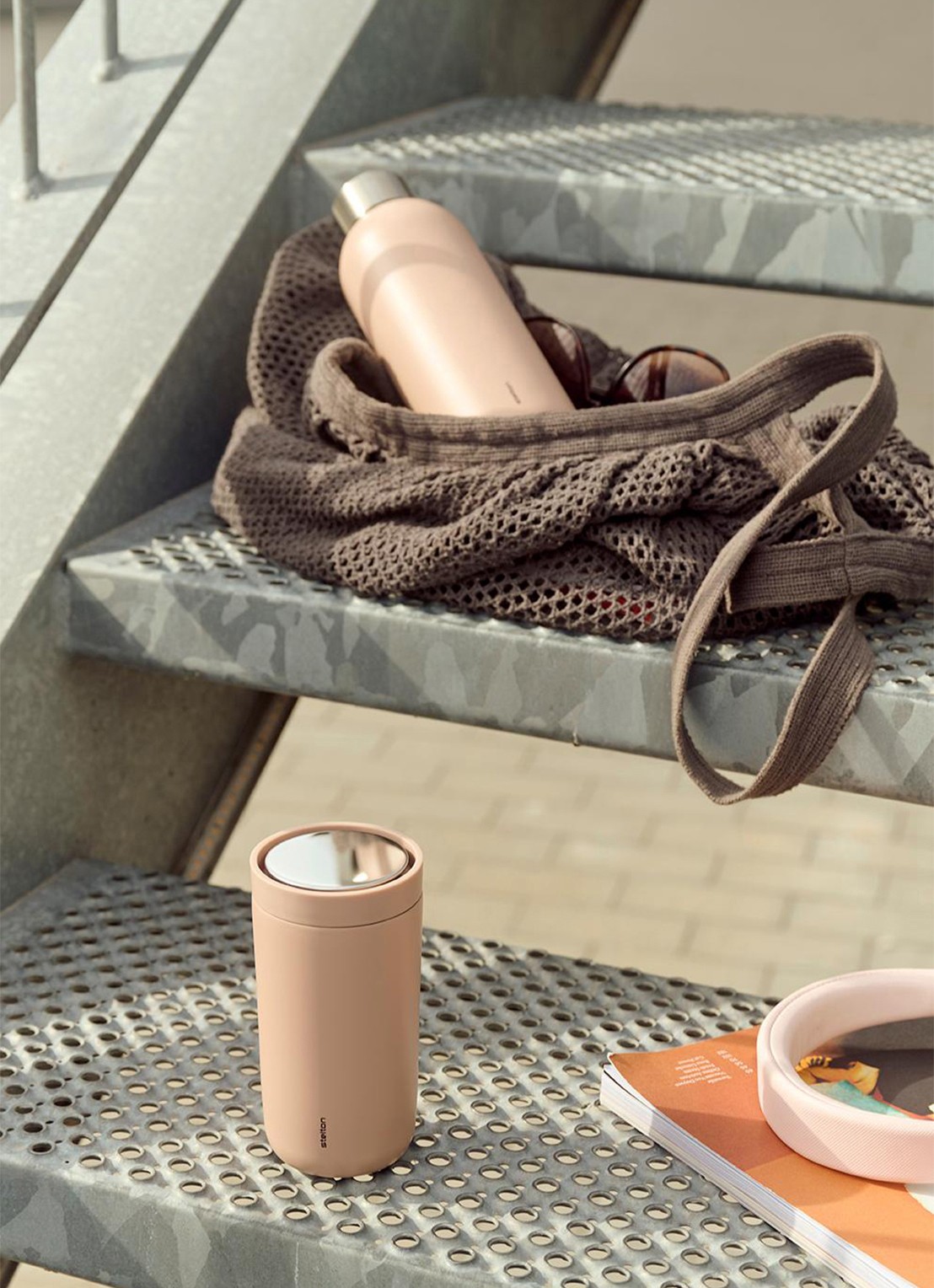 Stelton To Go Click thermosbeker 20 cl - voorkant 2 oudroze