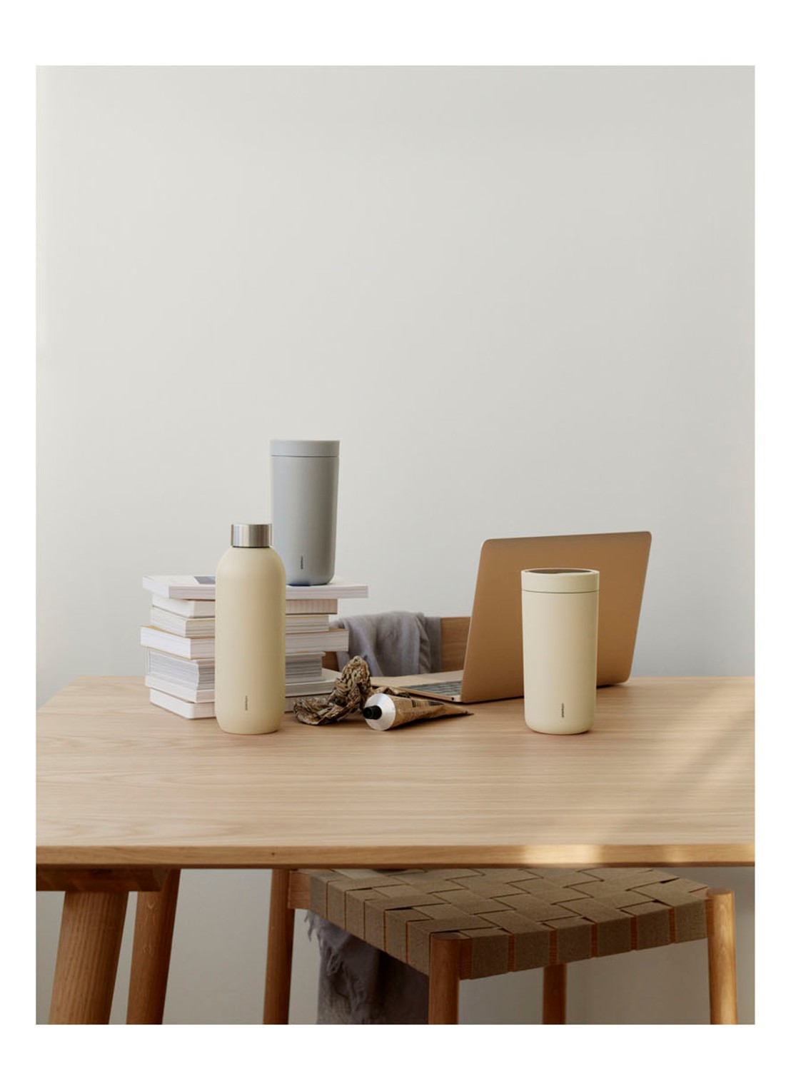Stelton To go click thermosbeker 40 cl - detail 3 vanilliegeel