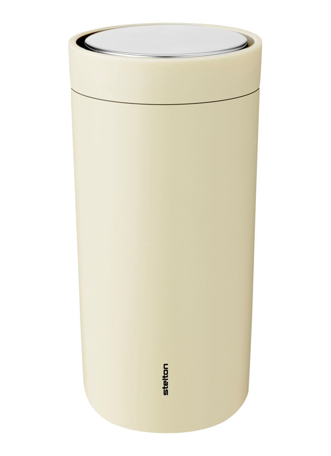 Stelton To go click thermosbeker 40 cl - voorkant vanilliegeel