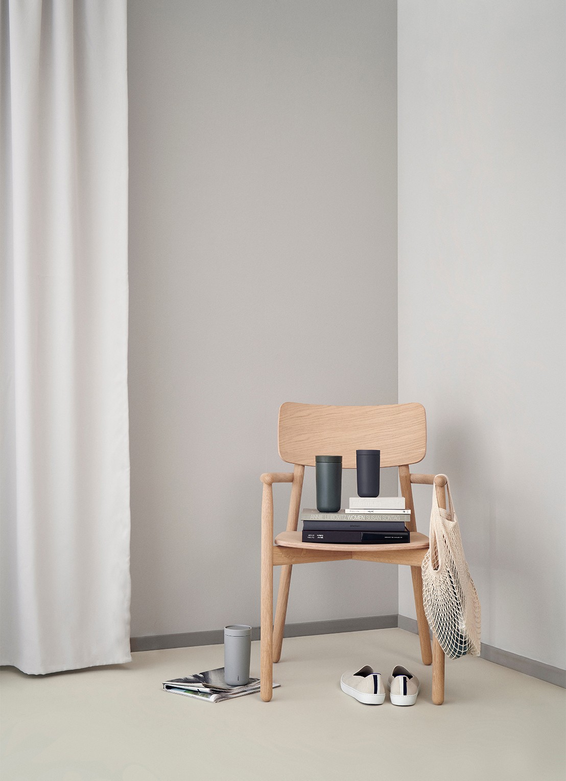 Stelton To Go Click thermosbeker 40 cl - achterkant groen