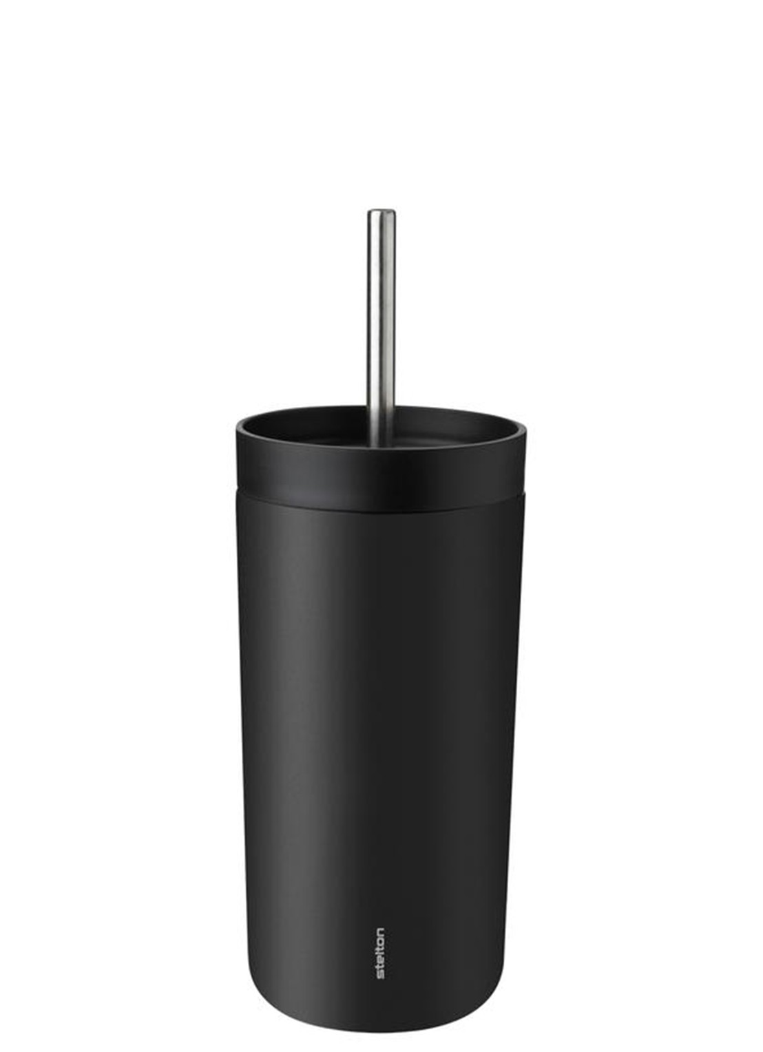 Stelton To Go Sip thermosbeker 40 cl - voorkant zwart
