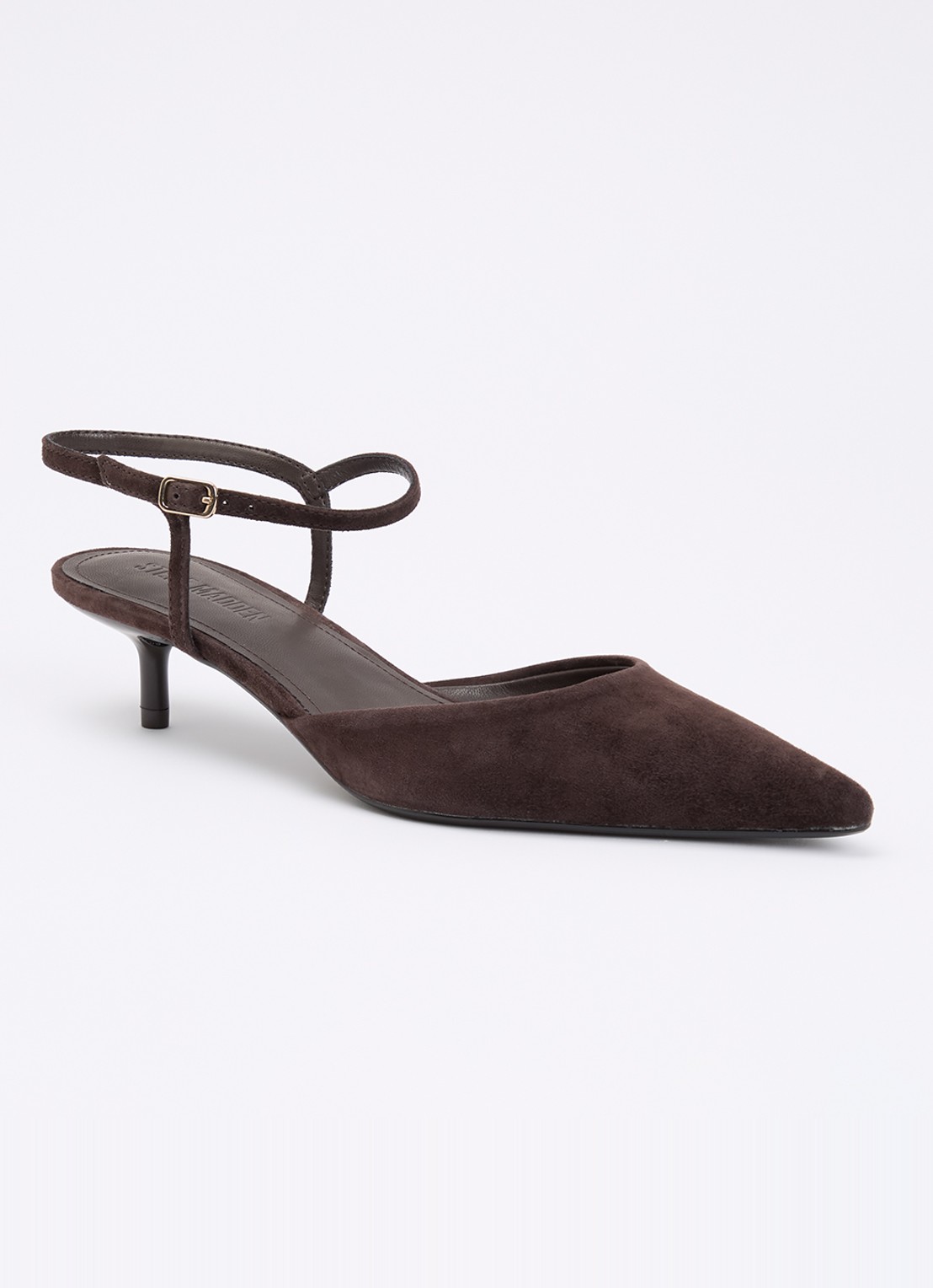Steve Madden Adelaide slingback van suède  - voorkant 4 bruin