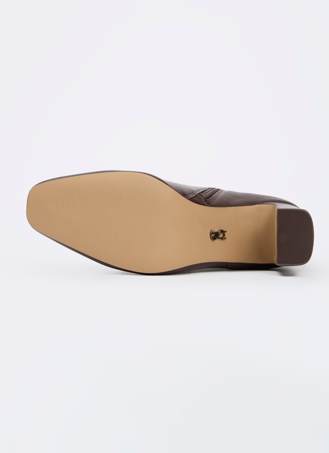 Steve Madden Adelisa enkellaarsje - detail 3 donkerbruin