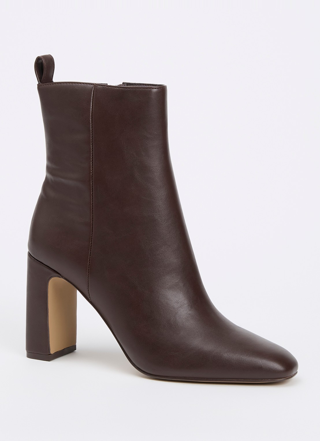 Steve Madden Adelisa enkellaarsje - voorkant 4 donkerbruin