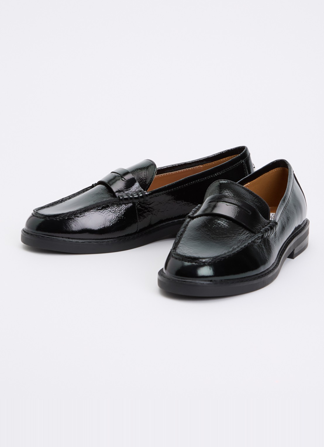Steve Madden Adison loafer van suède met panterprint - detail 3 zwart