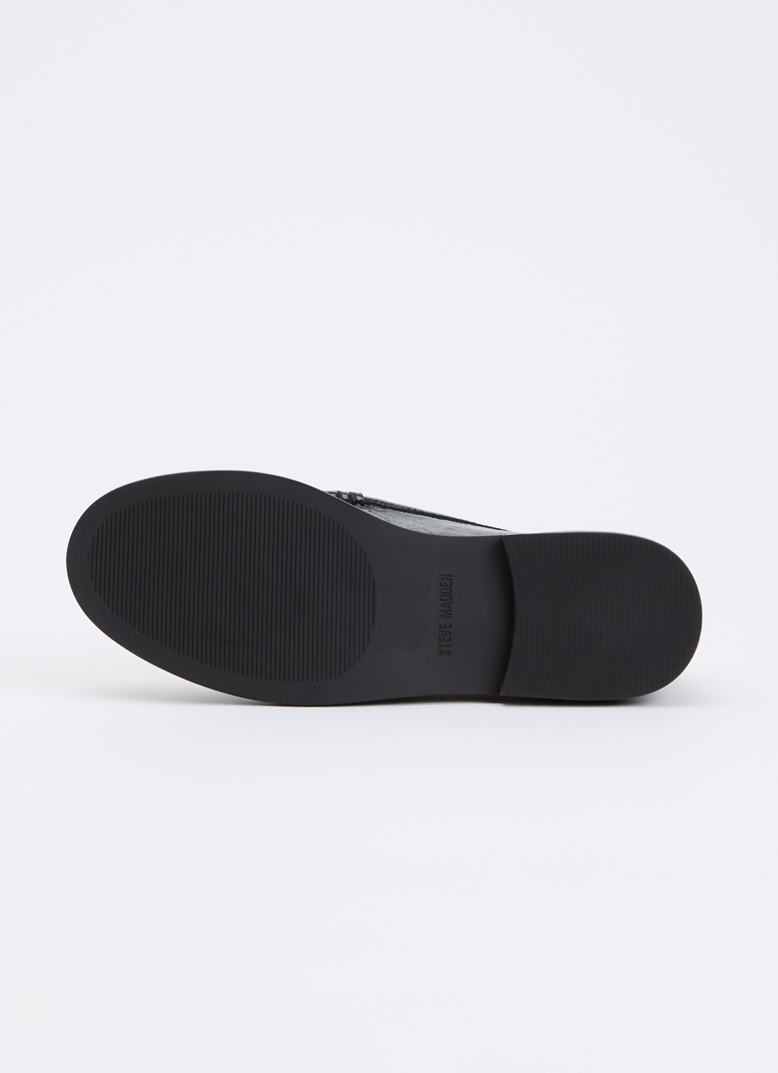 Steve Madden Adison loafer van suède met panterprint - detail 5 zwart